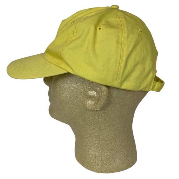 Crush Orange Yellow Embroidered Baseball Cap Hat Strapback Adjustable - Picture 4 of 7